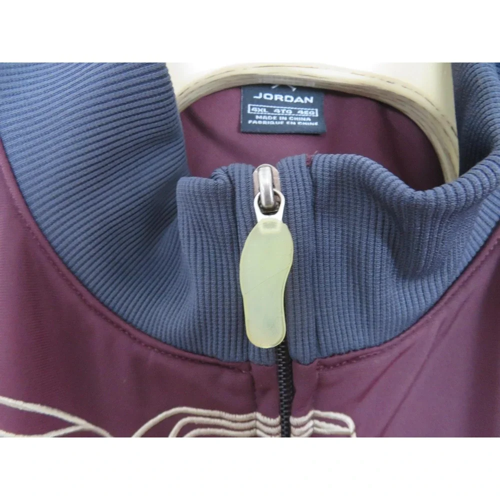 Vtg Nike Air Jordan 5 Retro Track Jacket Mens 4XL Maroon Embroidered Full Zip